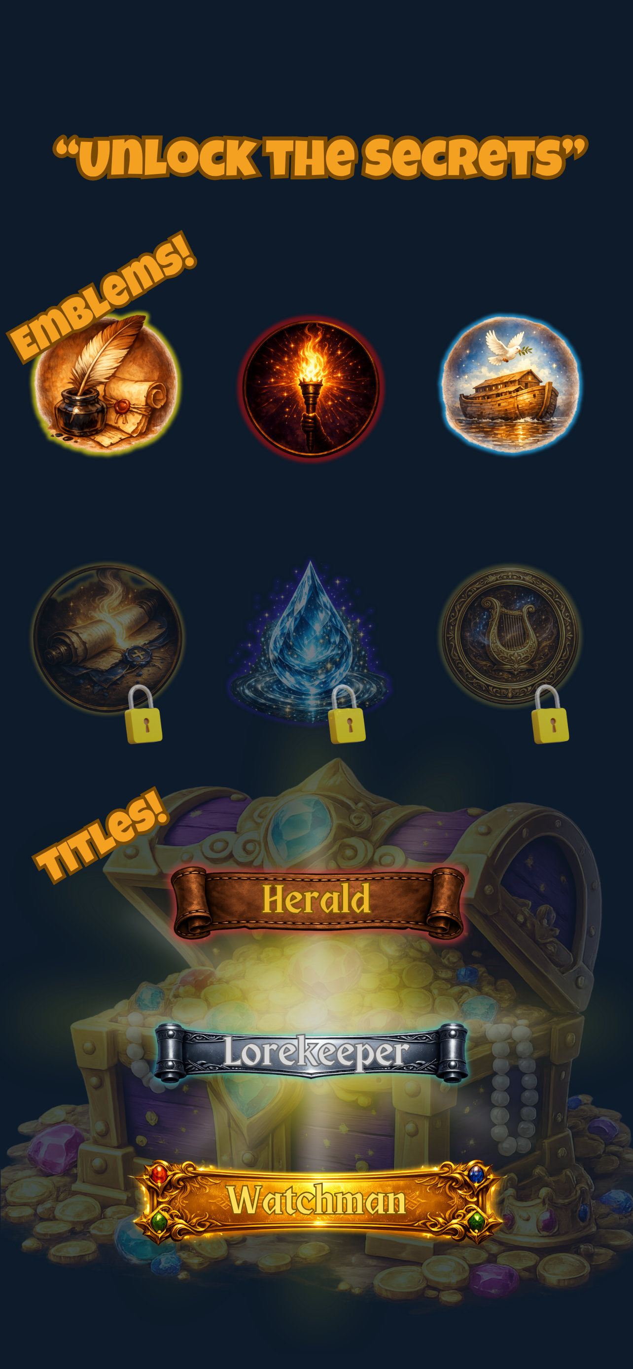 Unlock emblems and titles